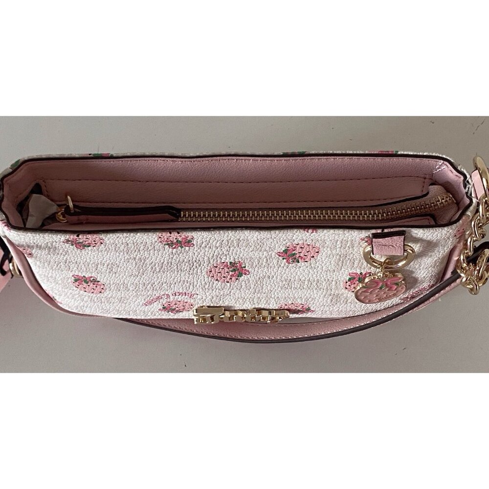 Juicy Couture Berry Sweet Strawberry Shoulder Bag Purse Angel Crystal Pink NEW - Picture 7 of 16
